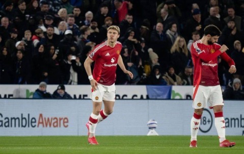 B费传射媲美曼联国王，赛后「诅咒」霍伊伦德！阿莫林称远未达标